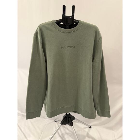 New Nautica Green Crew Neck Size:2XL - Picture 1 of 4